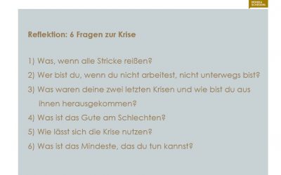 Die Krise, Gefühle und der Weg dadurch