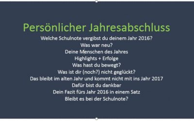 Ein Jahr würdig abschließen