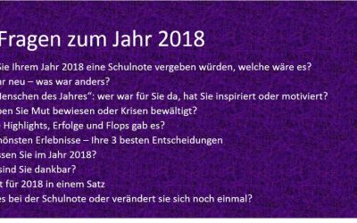 Der persönliche Jahresrückblick