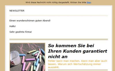 Erster Eindruck bei Ihren Mailings